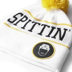 Spittin' Chiclets Pom Script Toque -Hockey Series Store bar stool sports hats spittin chiclets pom script toque osfm 30340405526594