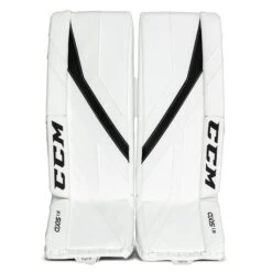 CCM Axis A1.5 Junior Goalie Leg Pads - Source Exclusive -Hockey Series Store ccm leg pads ccm axis a1 5 junior goalie leg pads source exclusive white white black black 26 1 30347148656706