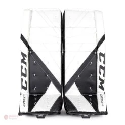 CCM Extreme Flex E5.5 Junior Goalie Leg Pads - Source Exclusive -Hockey Series Store ccm leg pads ccm extreme flex e5 5 junior goalie leg pads source exclusive white white black black 26 1 28744299184194