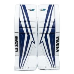 Vaughn Velocity V9 Intermediate Goalie Leg Pads -Hockey Series Store vaughn leg pads vaughn velocity v9 intermediate goalie leg pads white blue 30 2 28744337981506
